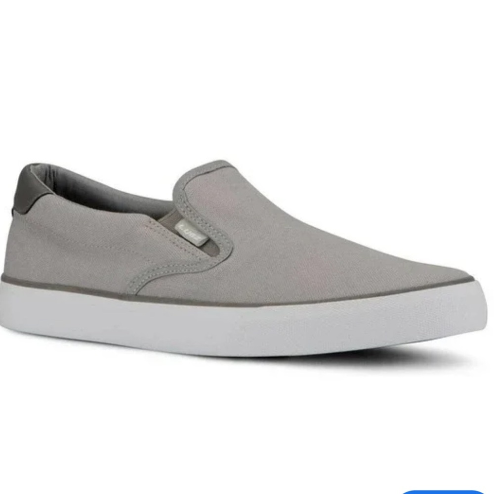 Lugz Clipper Classic unisex canvas slip on sneakers gray color